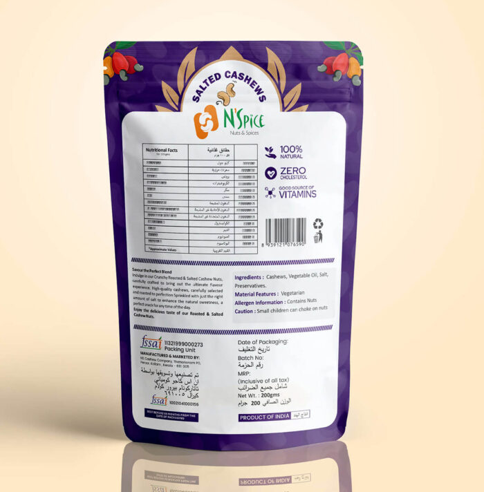Cashew Salted back